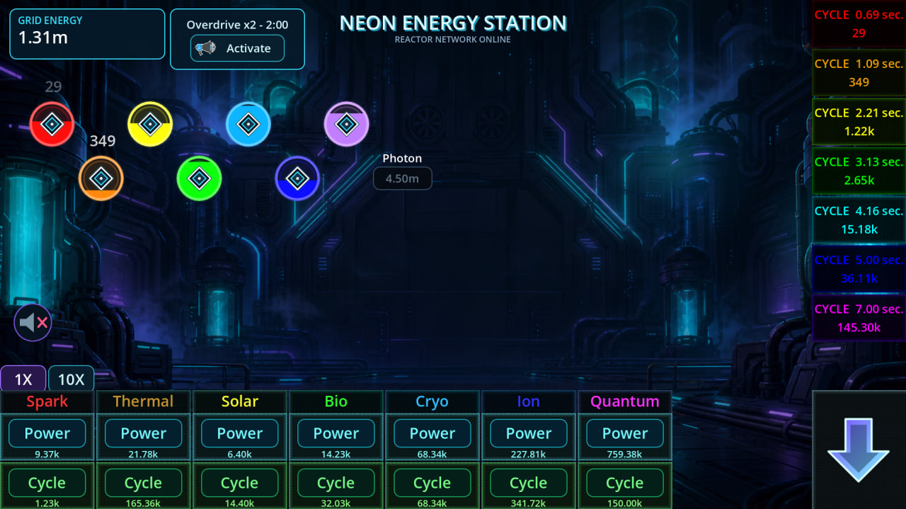 Neon Energy Station — screenshot 1
