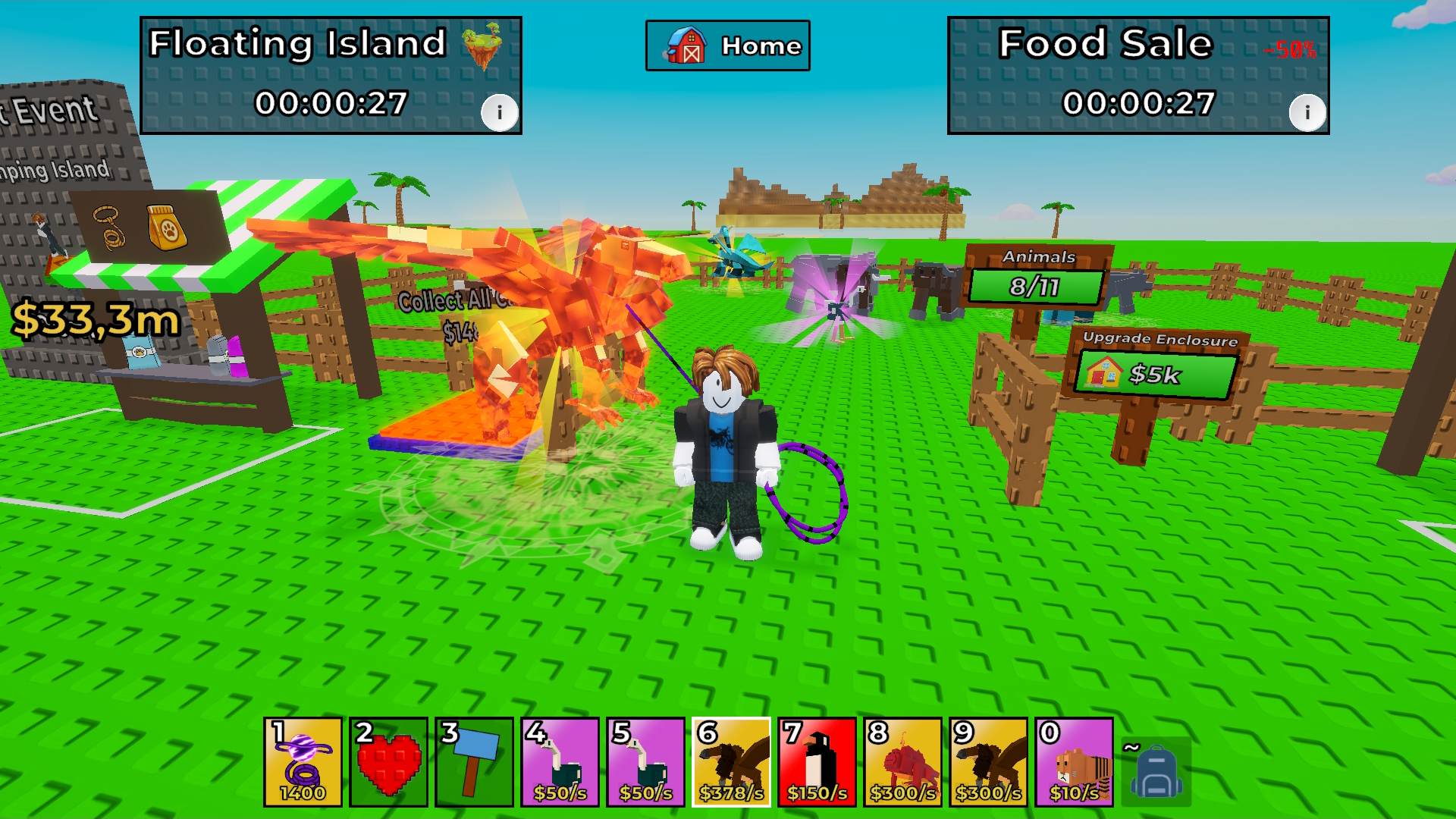 Tame animals! Obby Tycoon 3D Simulator — screenshot 8