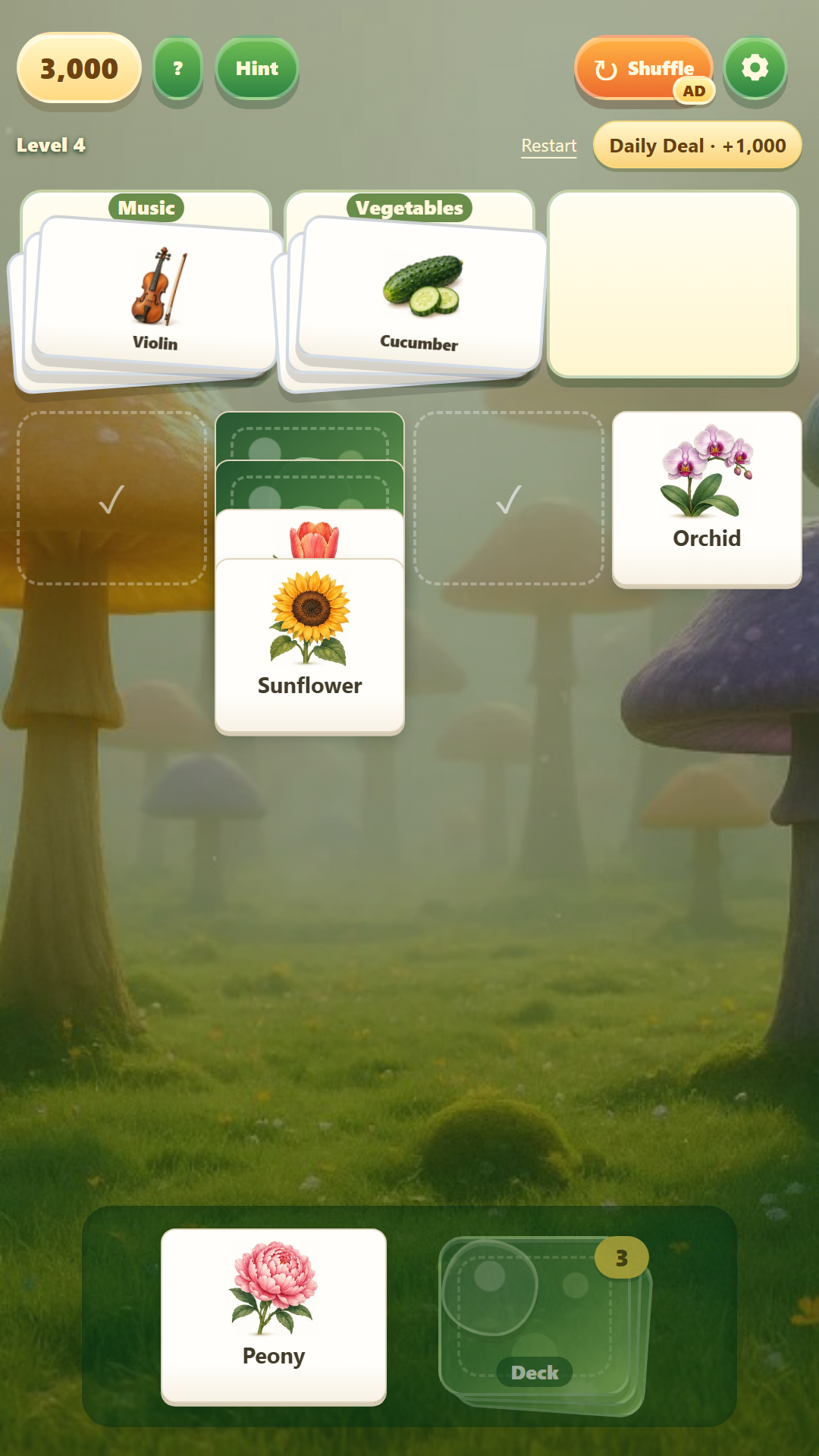 Word Solitaire: Sort It All Out screenshot 4