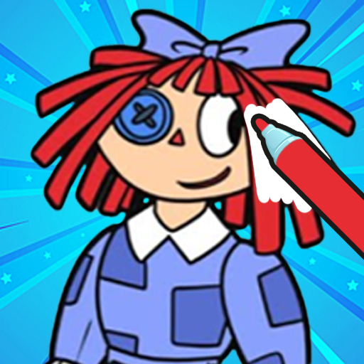 Coloring: Digital Circus, Toys, Dinosaurs icon