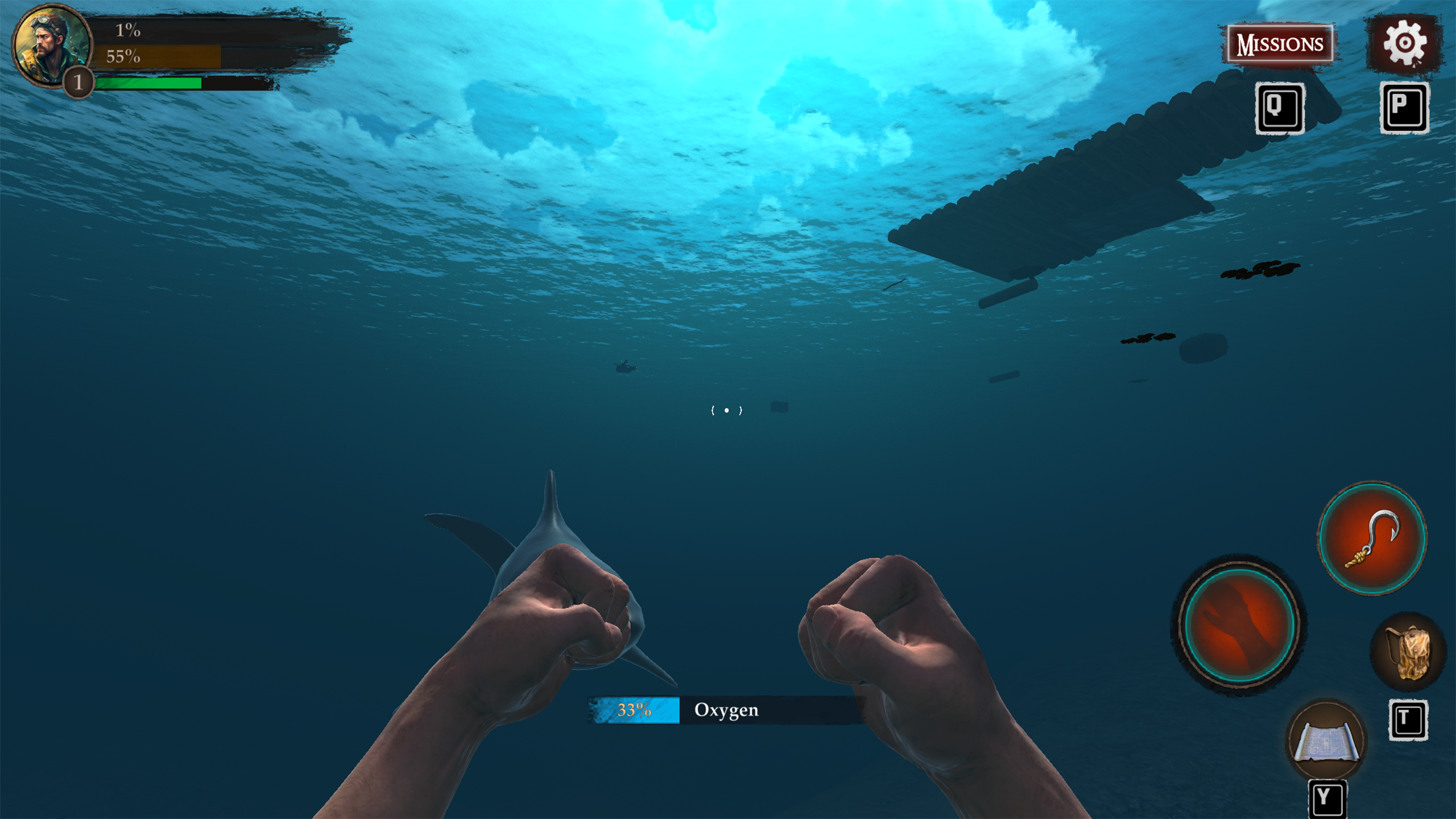 Sea Survival on Raft screenshot