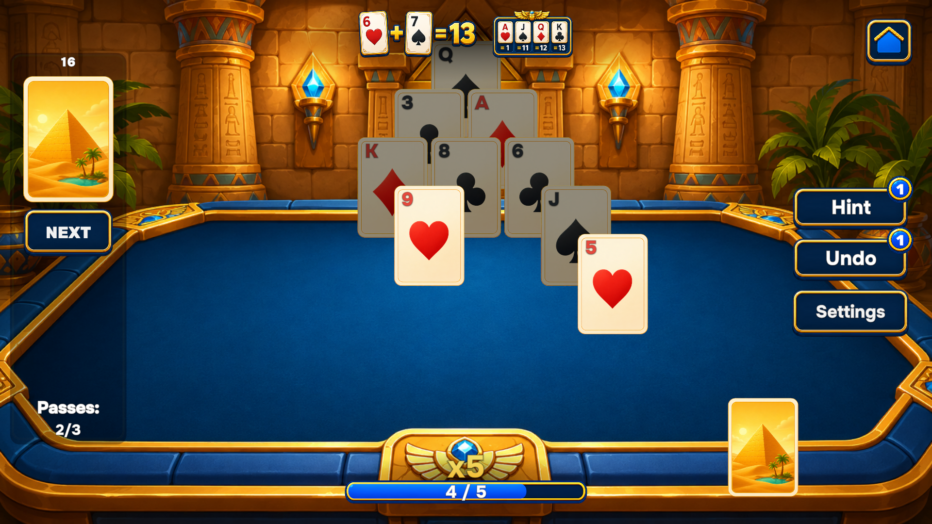 Pyramid of Treasures Solitaire — screenshot 17