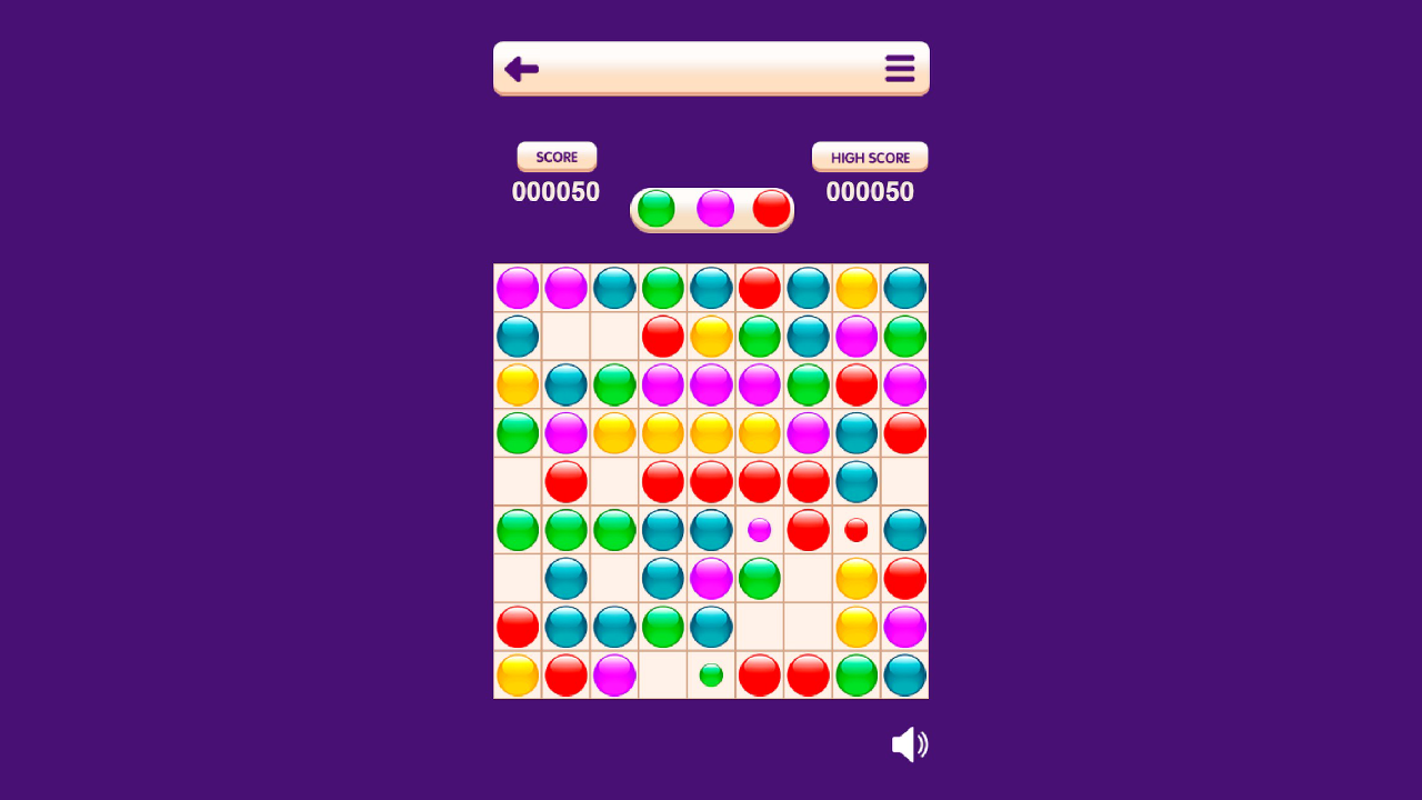 Lines Balls 98 match 5 screenshot