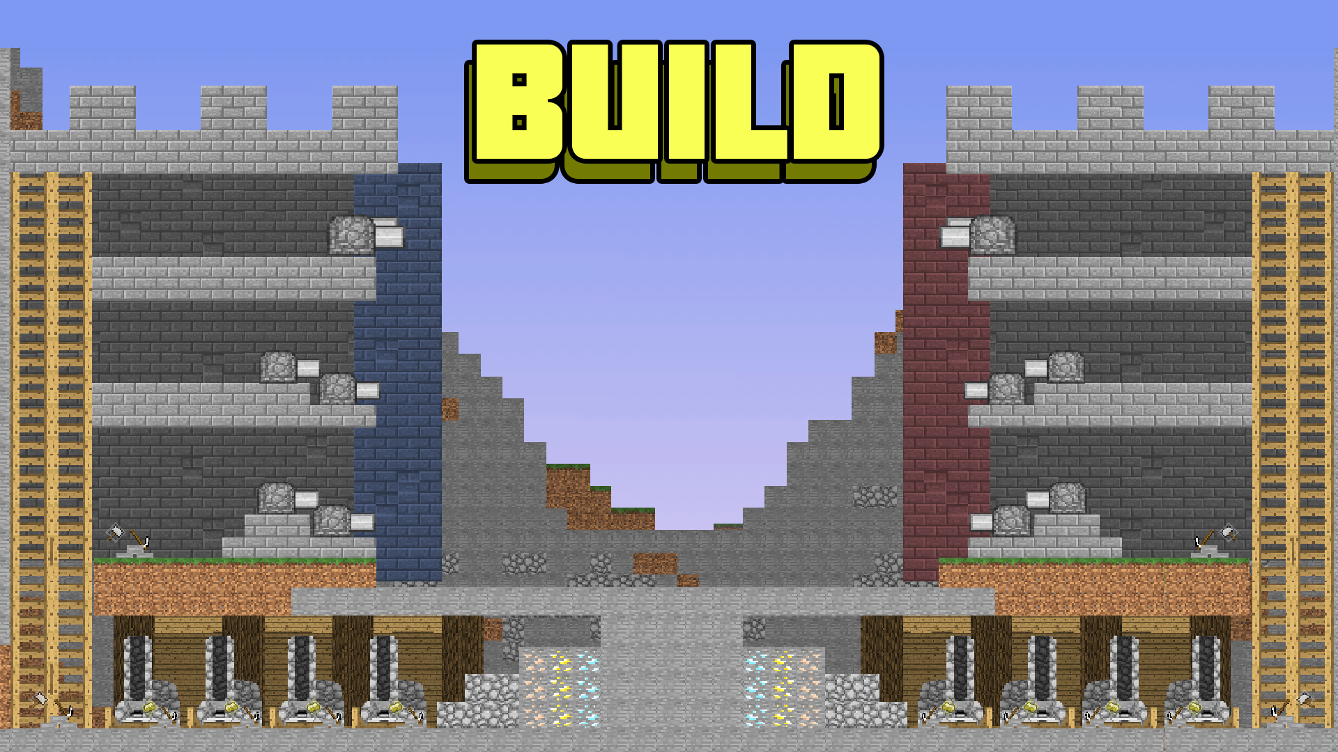 Noobs are building a base against zombies screenshot