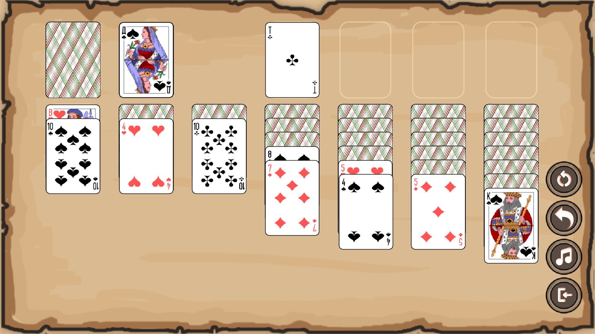 Solitaire Klondike. Classic screenshot