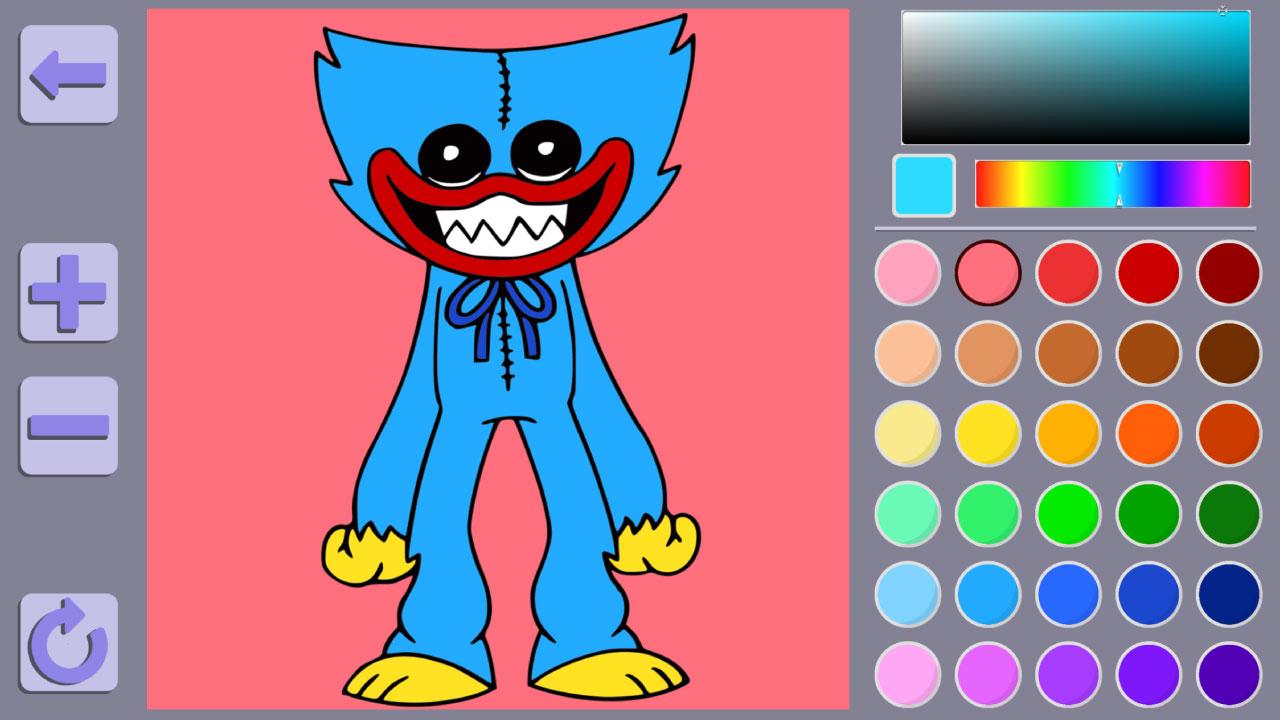 Colouring book Huggy Wuggy and Kissy Missy screenshot