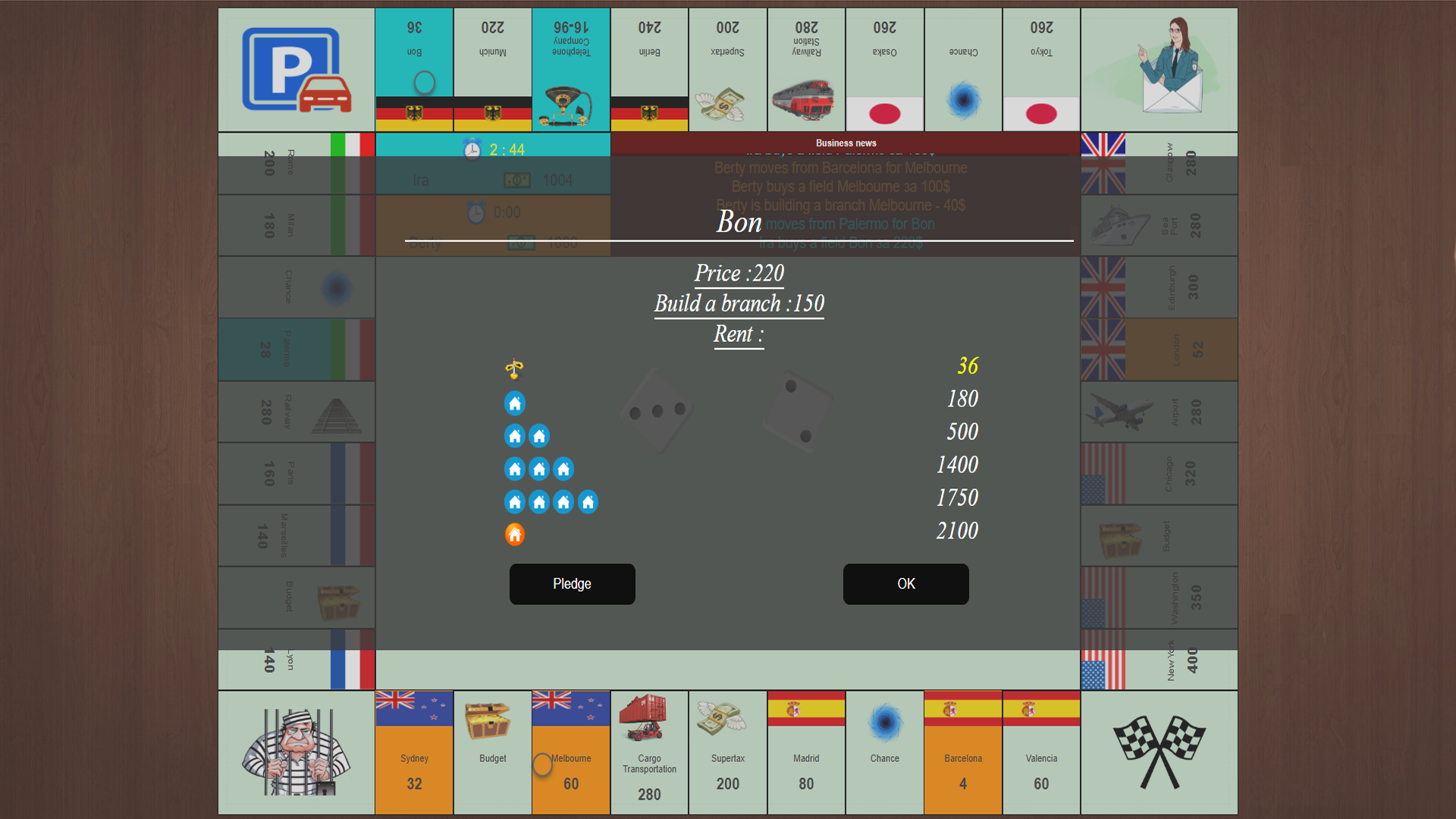 Monopolist Online screenshot
