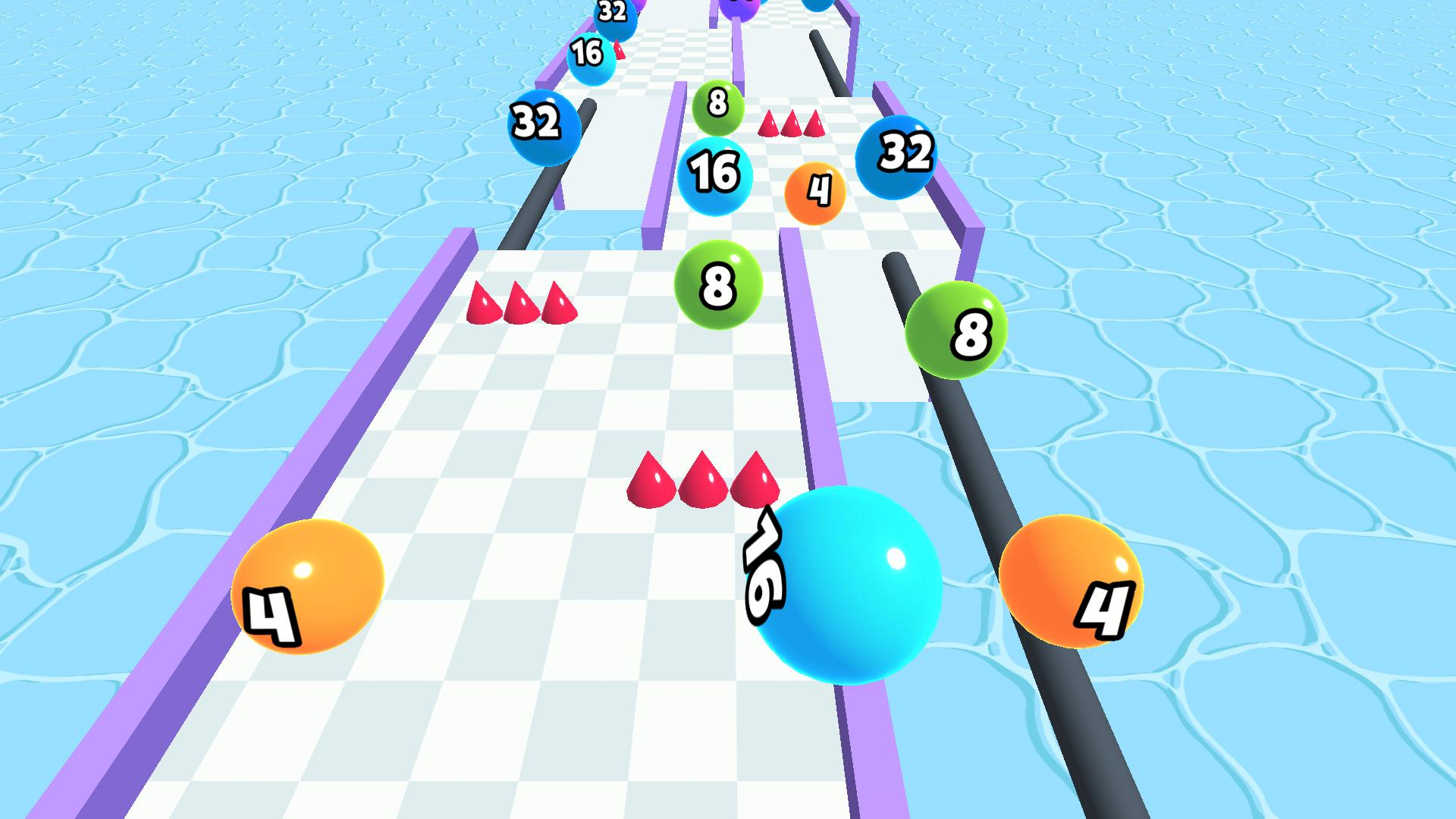 Ball Run 2048: merge number screenshot