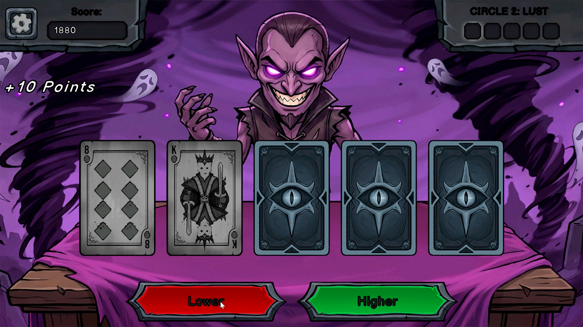 Hellish Cards: Higher or Lower — screenshot 7