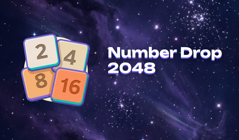 Number Drop 2048 game cover
