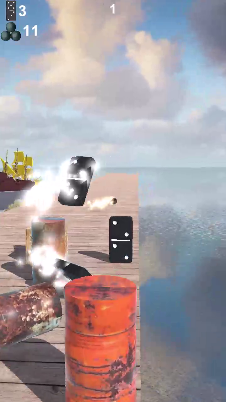 A gun. Domino destruction. screenshot 6