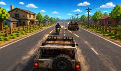 Obby: Shooter on Cars