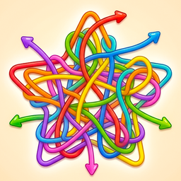 Arrow! Untangle the Yarn Ball