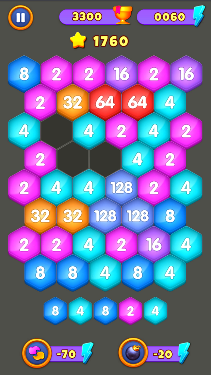 Match 4 Hexa screenshot 4