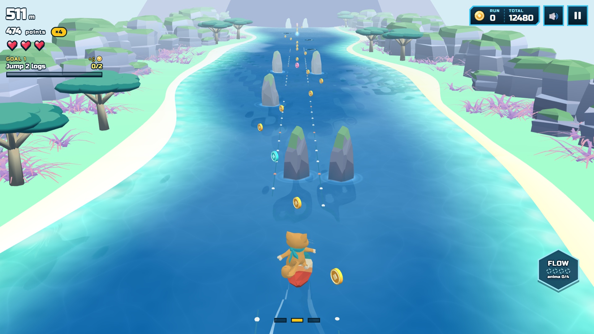 Flow Board: Parkour Runner screenshot 3