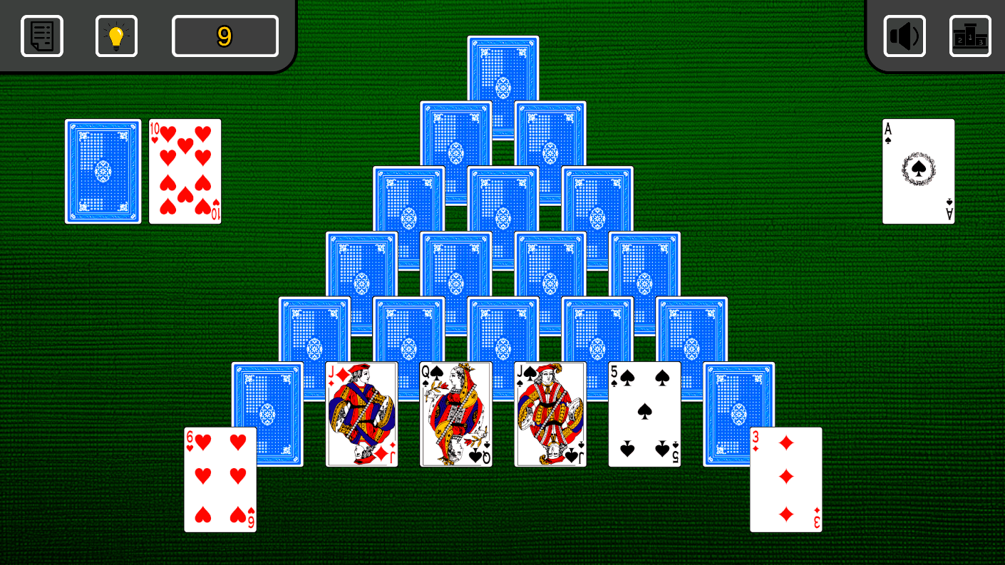 Пасьянс пирамида (13) — screenshot 4