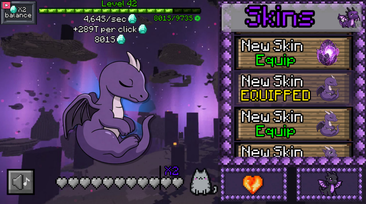 Level Up Ender Dragon: Clicker Evolution — screenshot 6