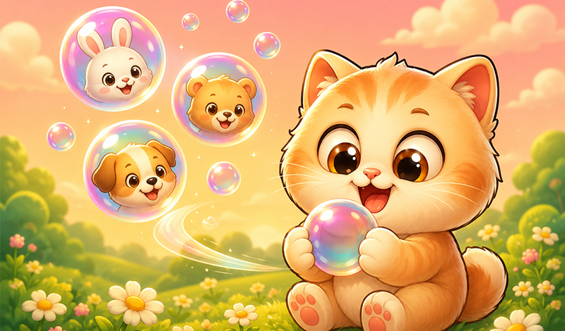 Bubble Shooter: Cozy Animals game cover