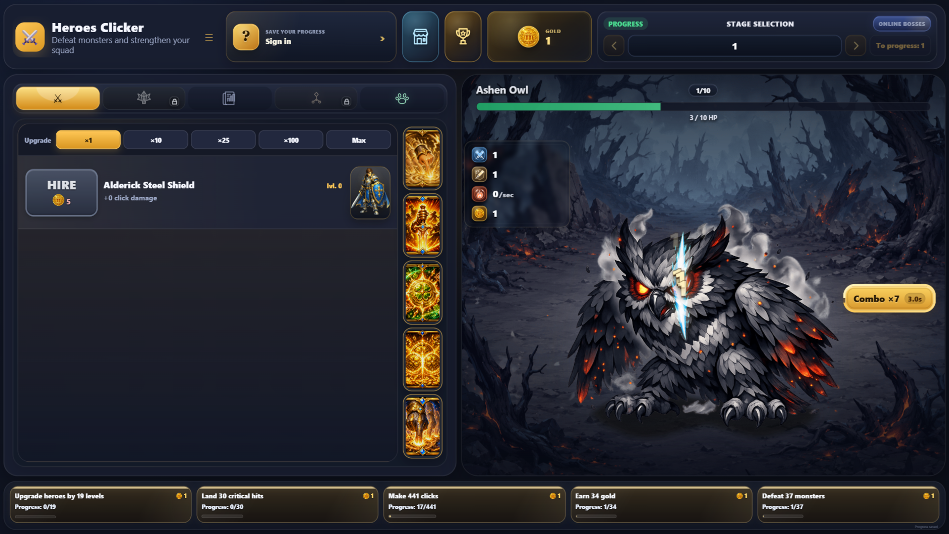 Heroes Clicker screenshot 1