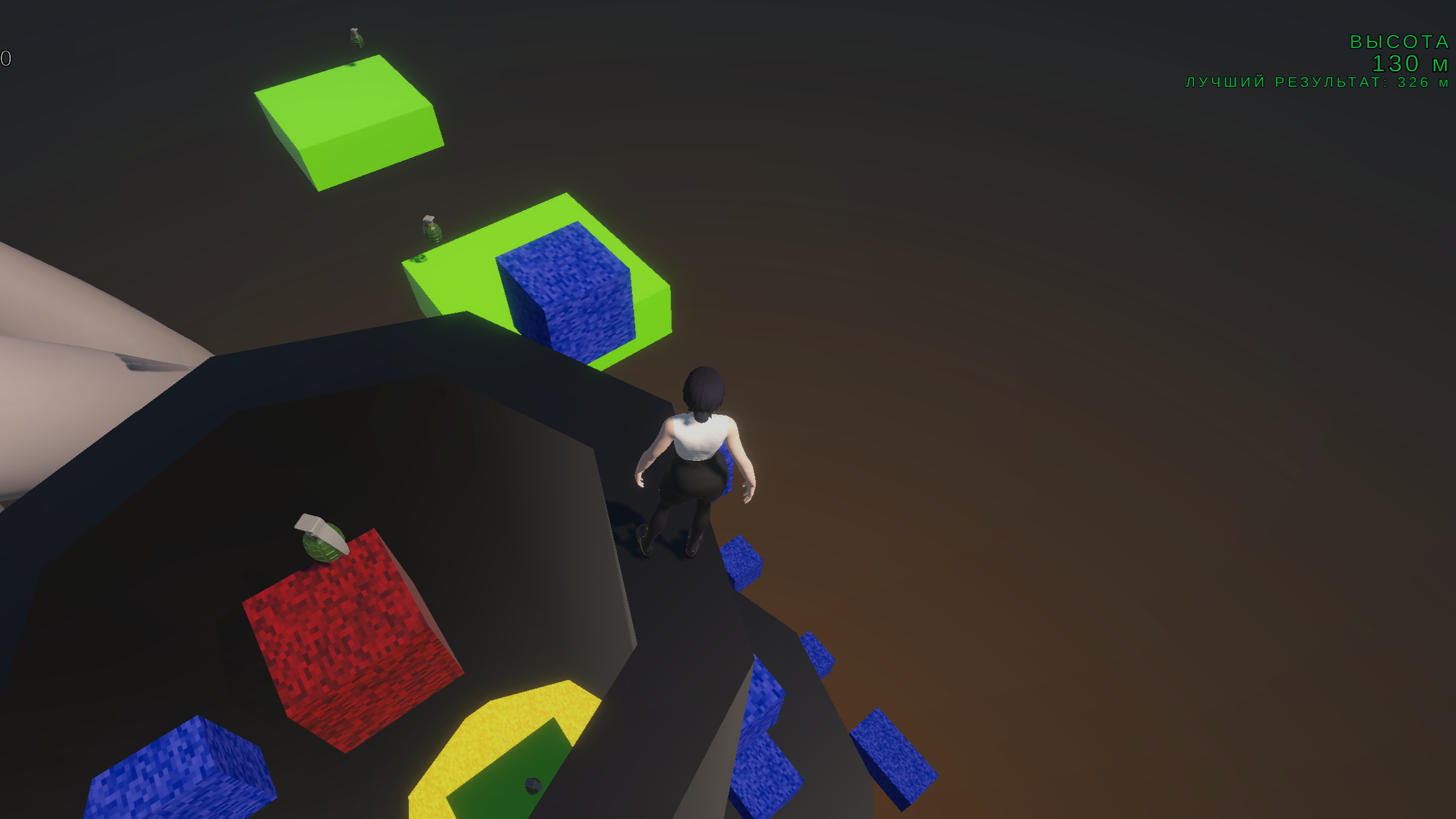 Взрывная альтушка в мире паркура — screenshot 6