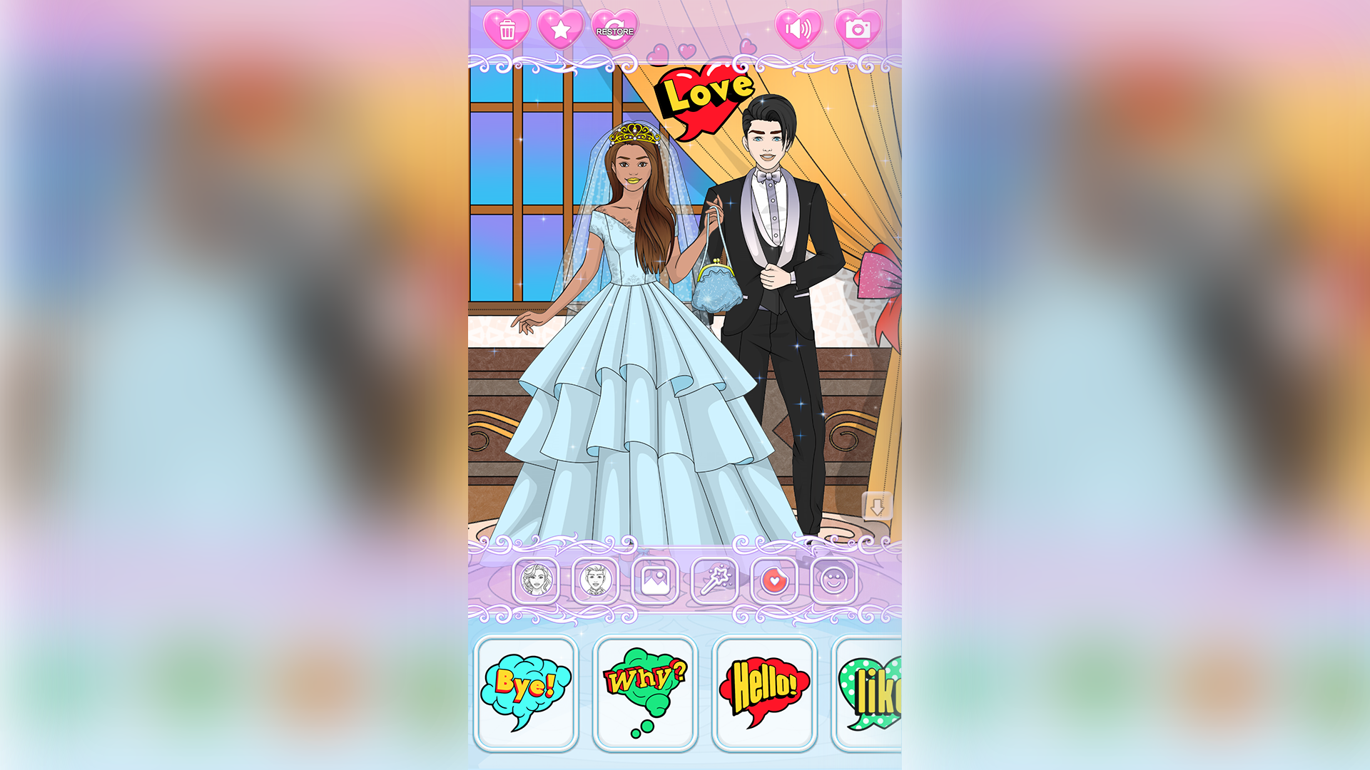 Wedding Coloring Dress Up screenshot