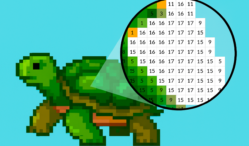 Coloring by Numbers. Pixel House game cover
