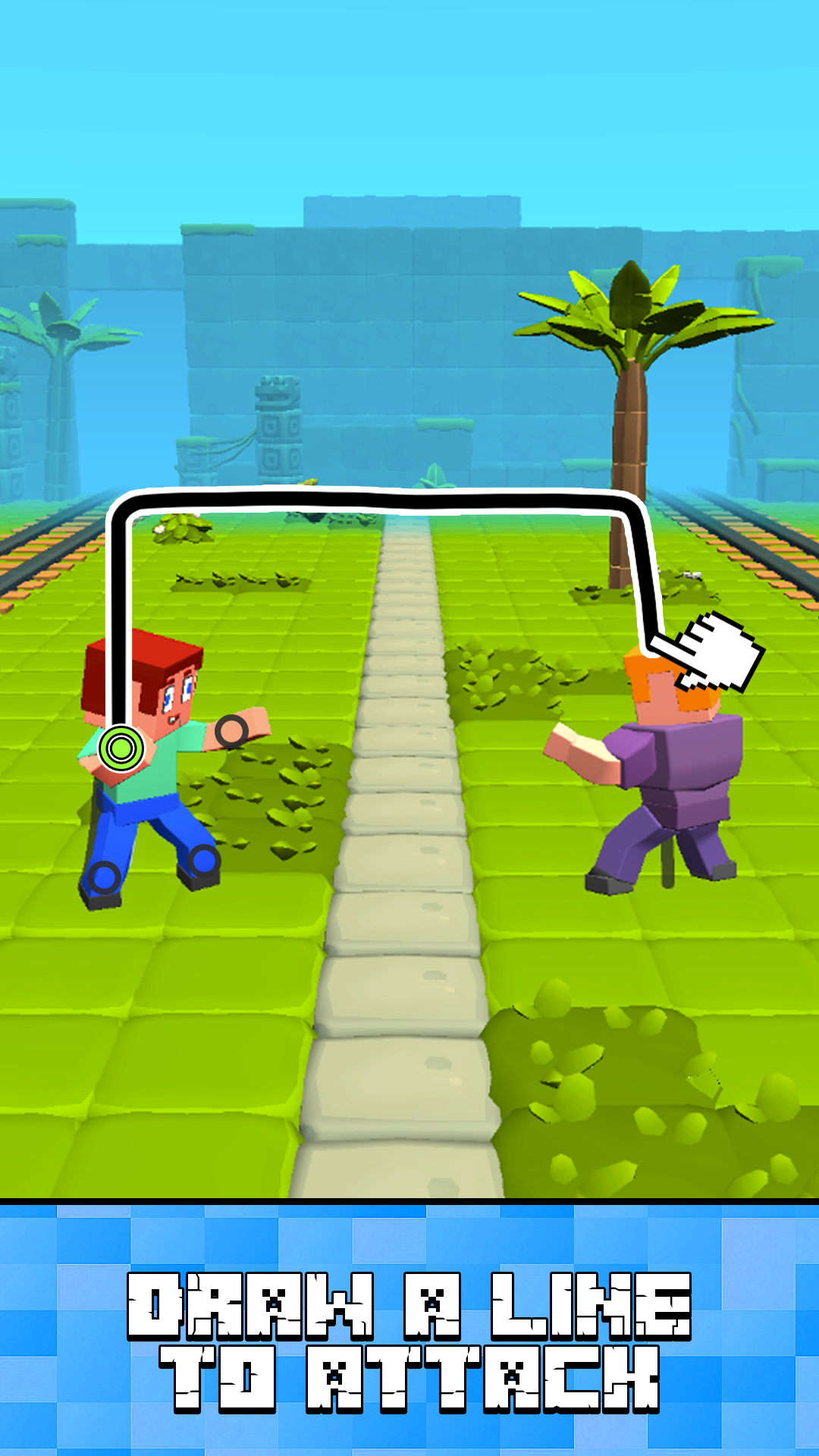 Block World Combat! Draw Noob's Super Punch! screenshot 6