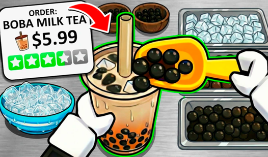Bubble Tea Cafe: Obby 3D Simulator Tycoon