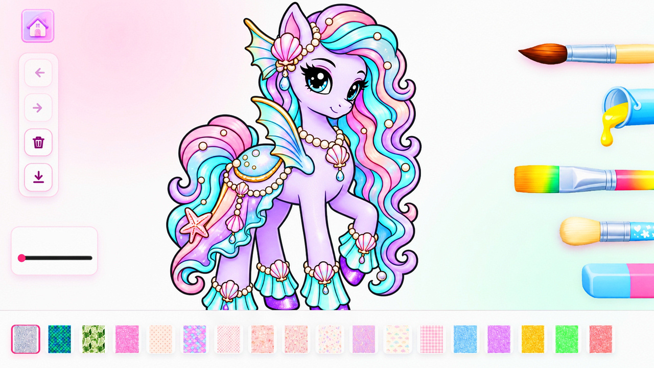 Pastel Color - Раскраска для девочек — screenshot 4