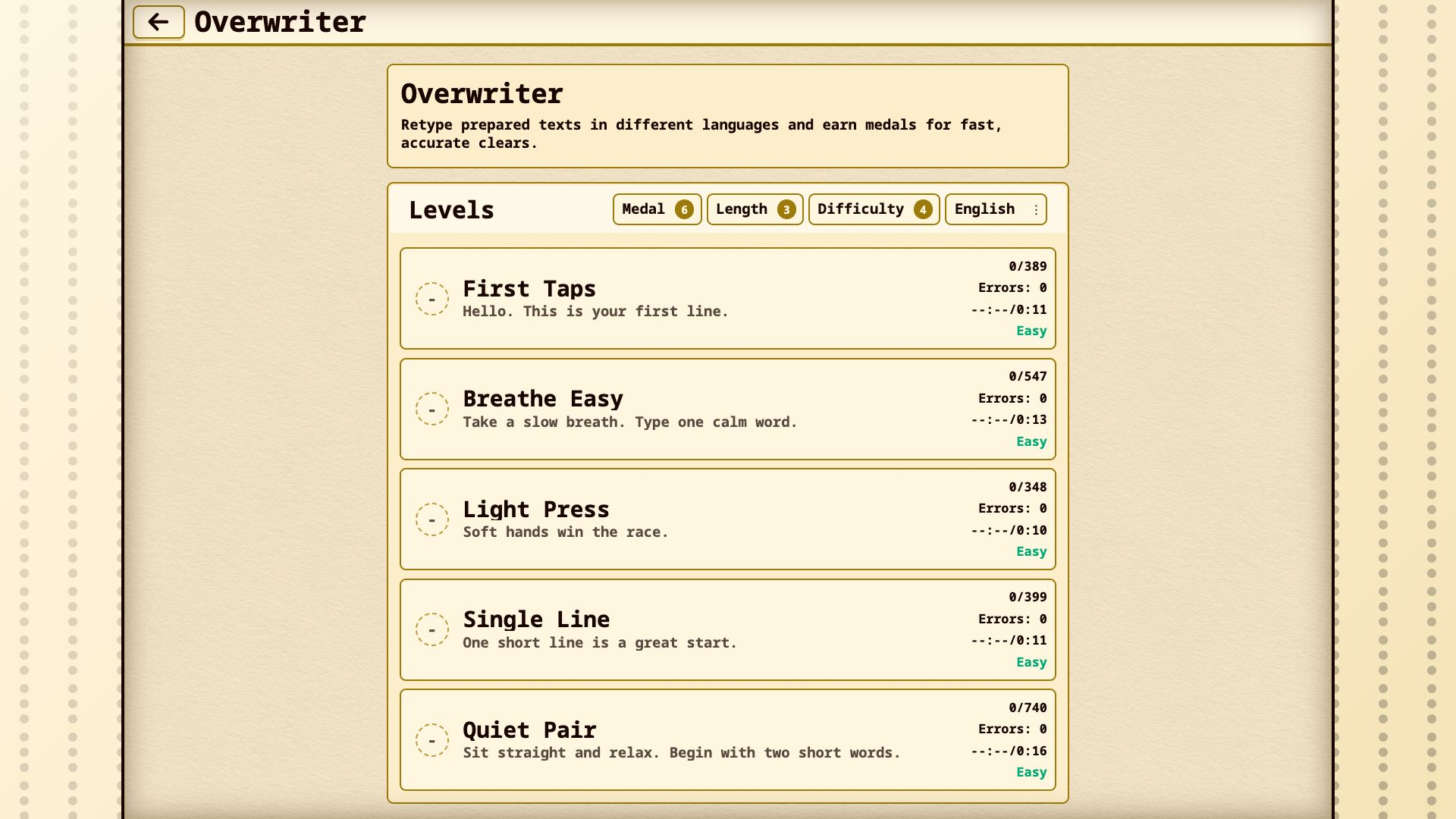 Overwriter — screenshot 3
