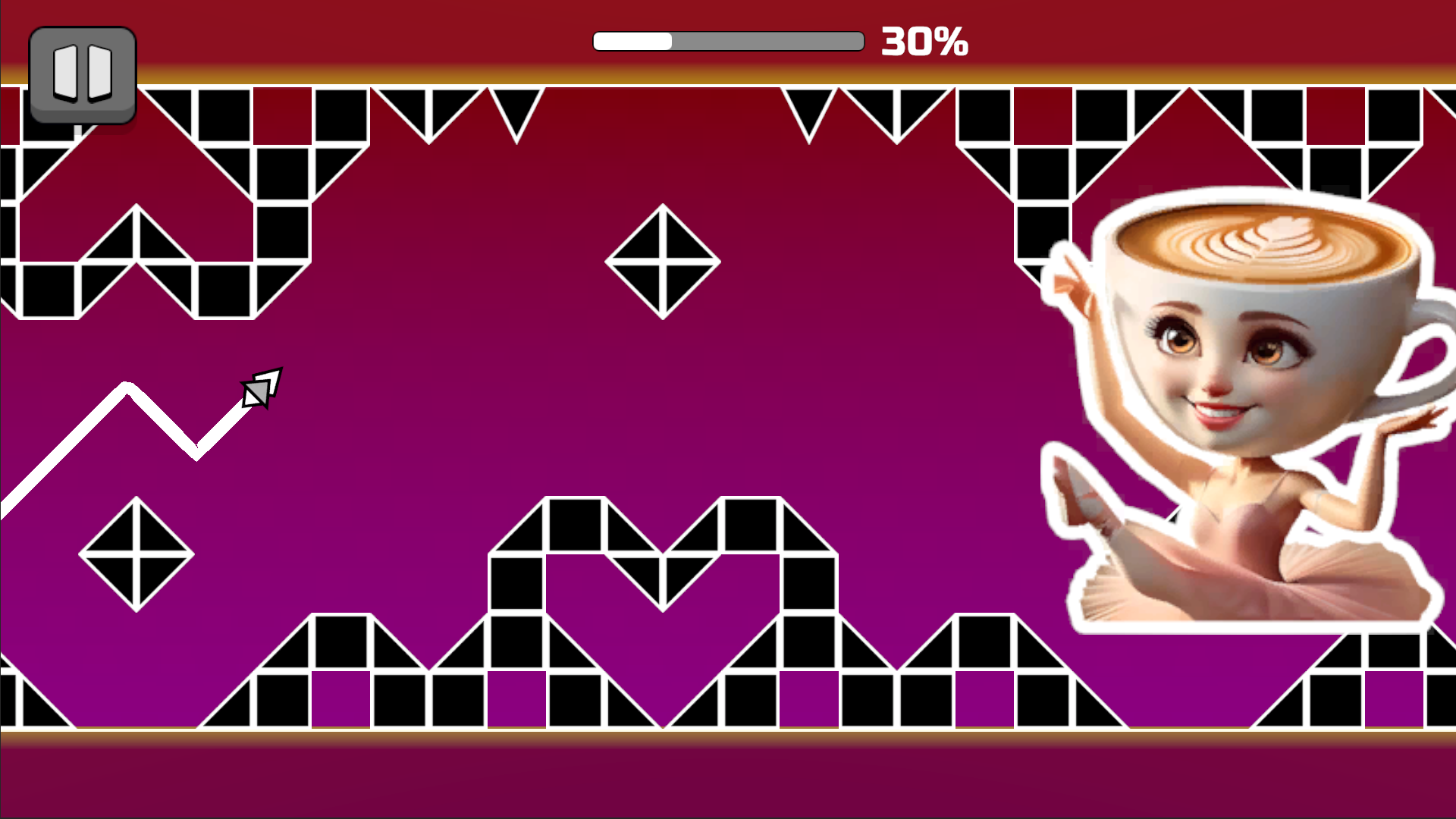 Geometry Wave: Battle with Italian Animals screenshot
