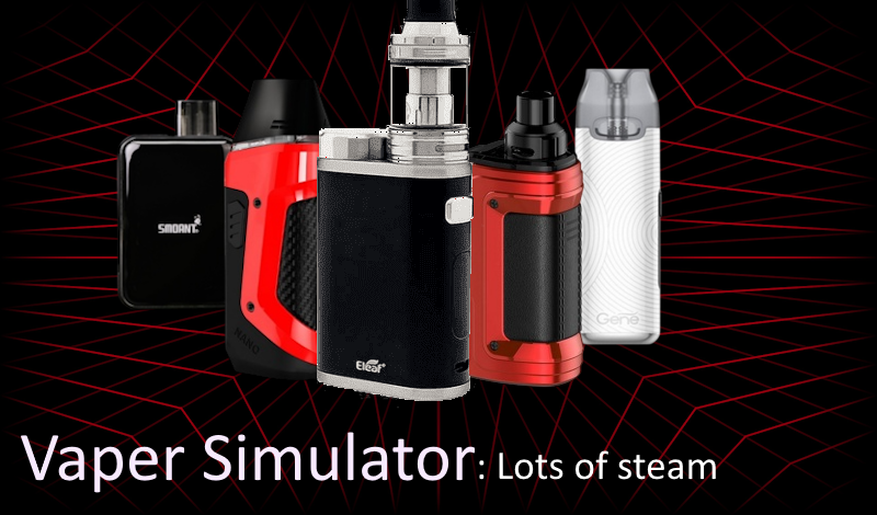 Vaper Simulator: Lots of steam game cover
