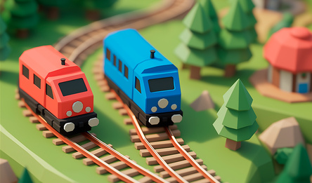 Railway Riddles: Train Path Puzzle - Choo-choo!