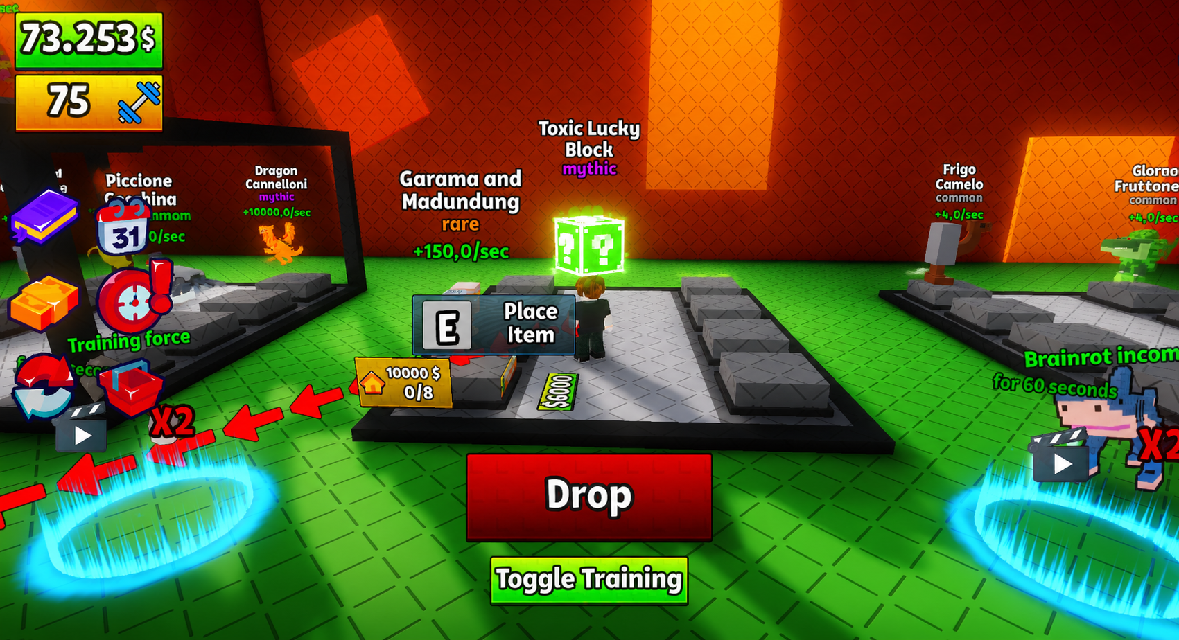 Kick Lucky Blocks for Brainrots! — screenshot 6