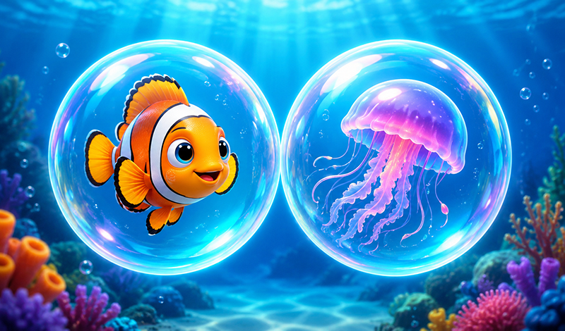 Bubble words: association game cover