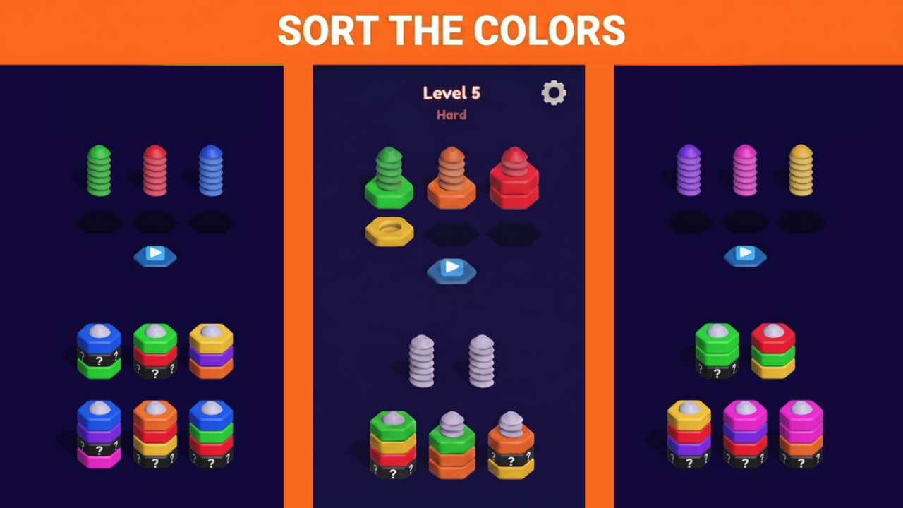 Nuts Color Sort — screenshot 2