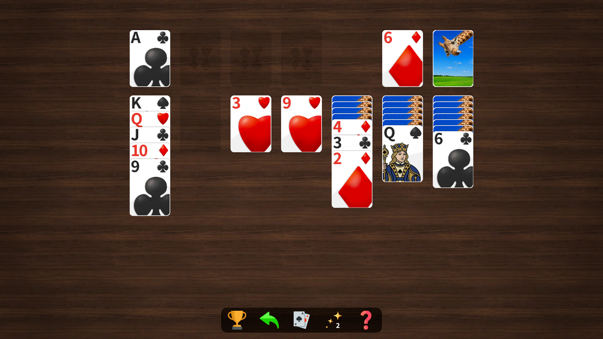 Klondike Solitaire Large Cards screenshot