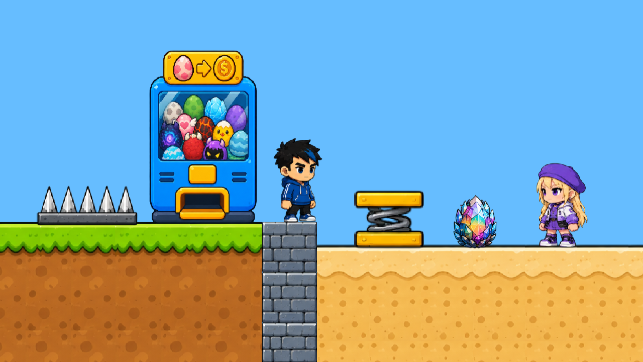 Steal the egg with a friend online! screenshot