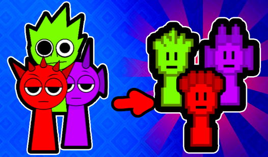 Sprunki: Merge Pixel Sprunki