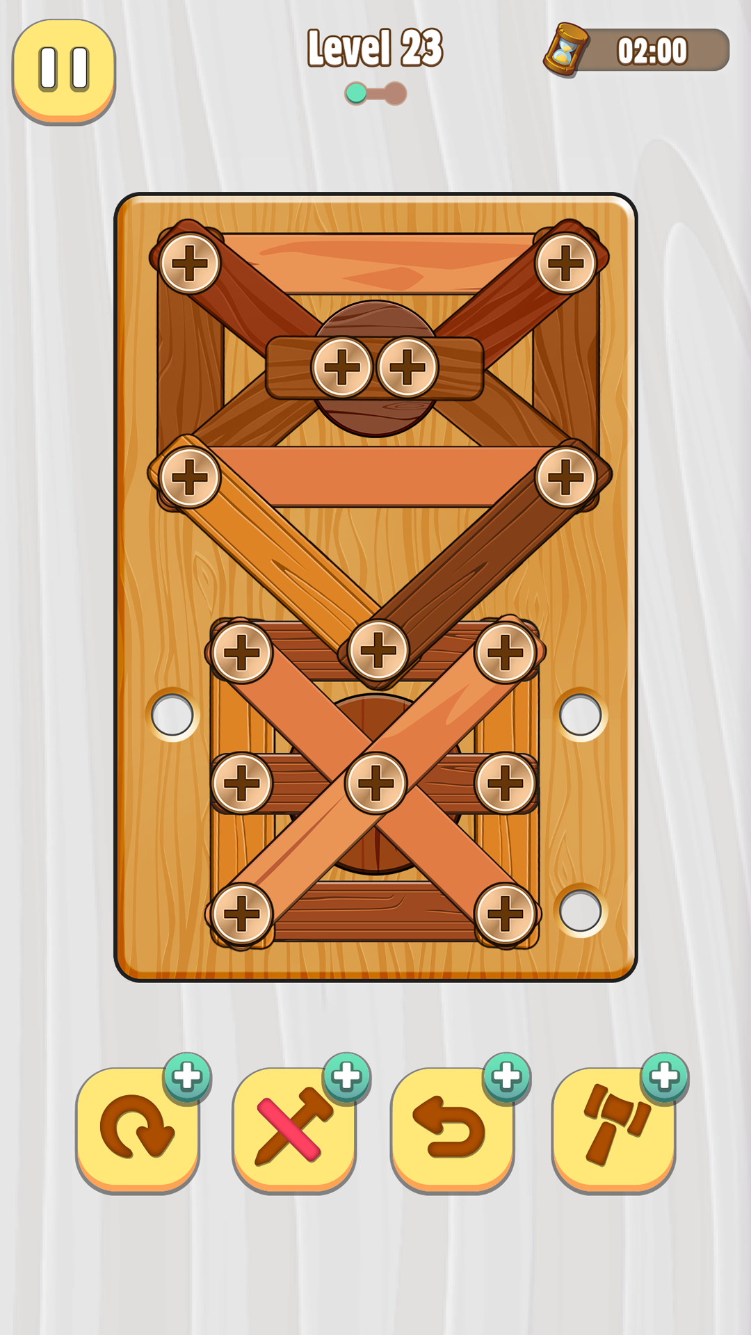 Puzzle! Wooden blocks, nuts and bolts! screenshot 14