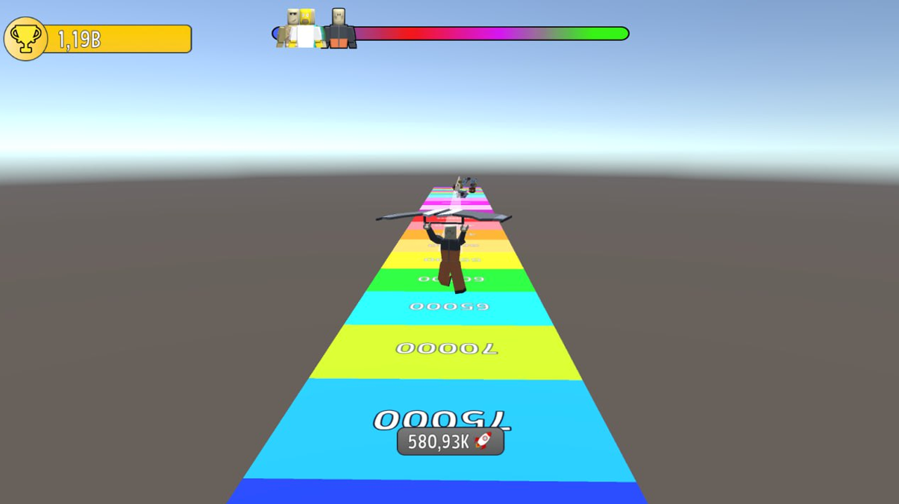 Obby: Flying race! screenshot