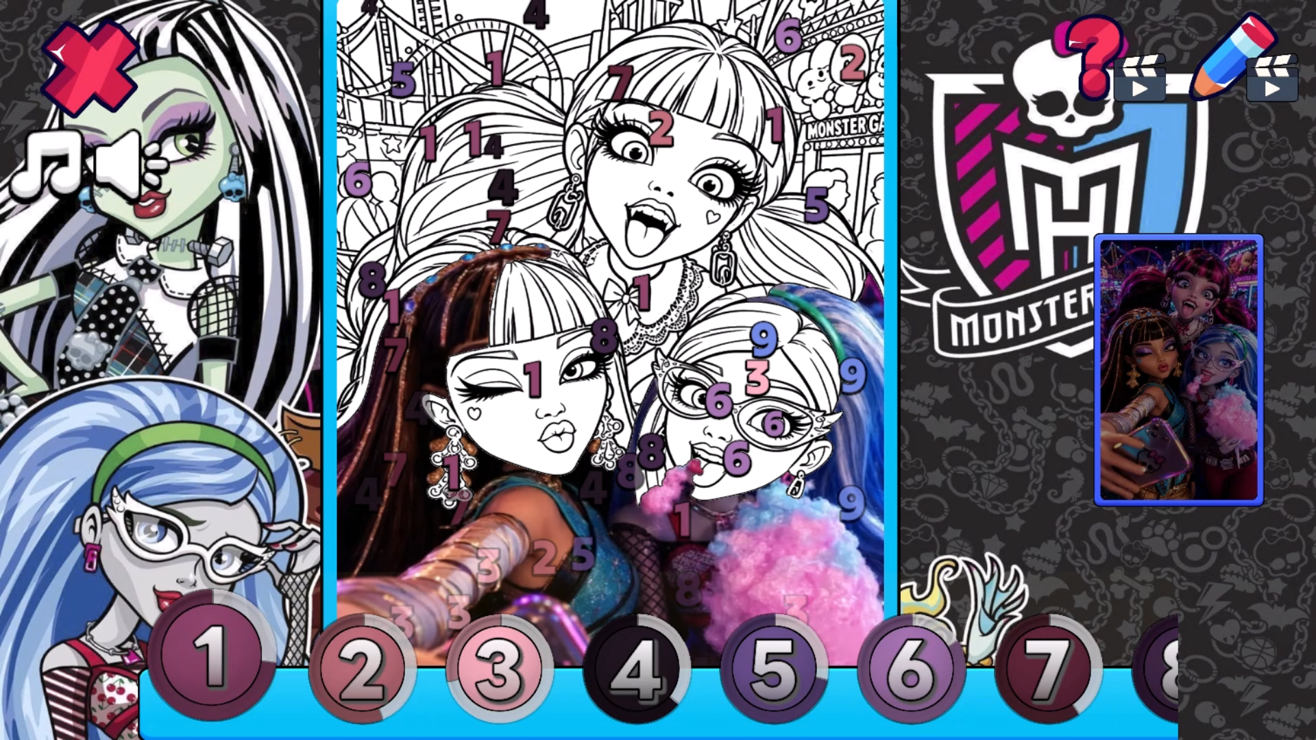 Monster High: Color by Number — screenshot 7