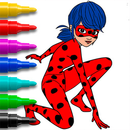 Lady Bug and Marinette Coloring Pages — Playhop