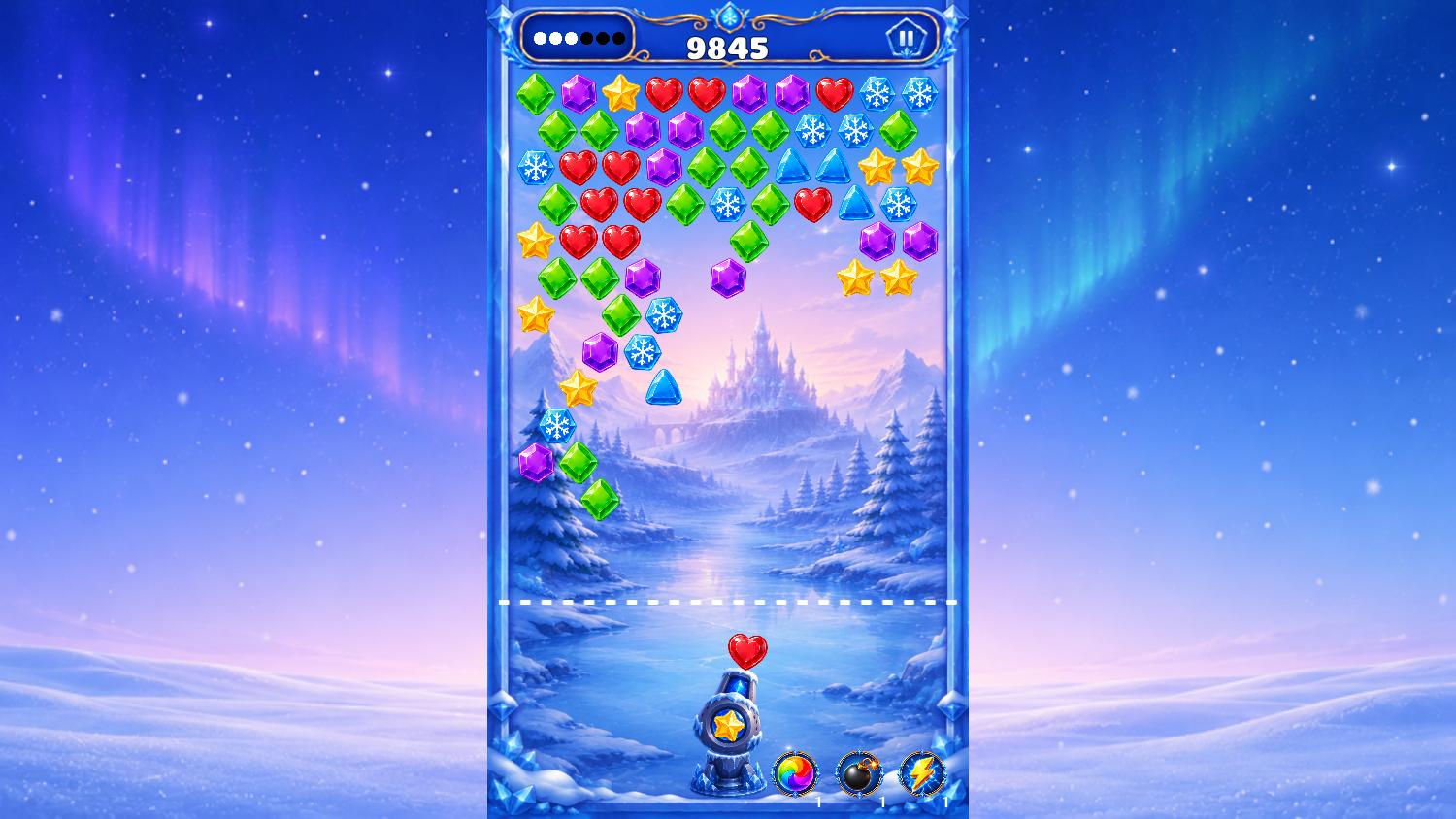 Bubble Shooter: Ледяная Сказка — screenshot 2