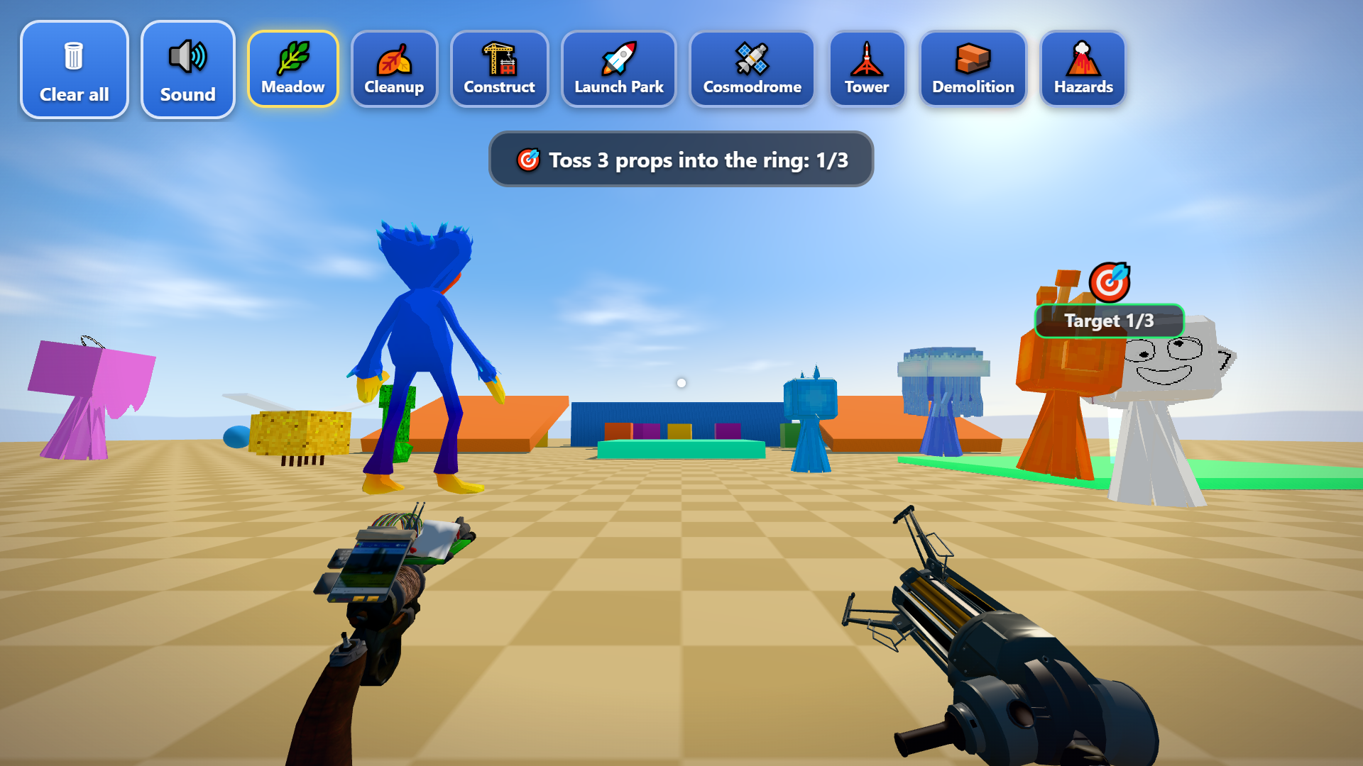 Gravity gun 3D sandbox screenshot 2