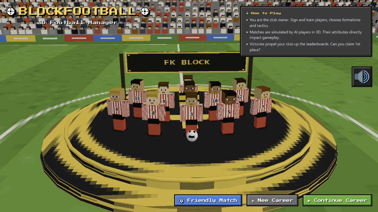 Blockfootball: 3D Football Manager screenshot 8