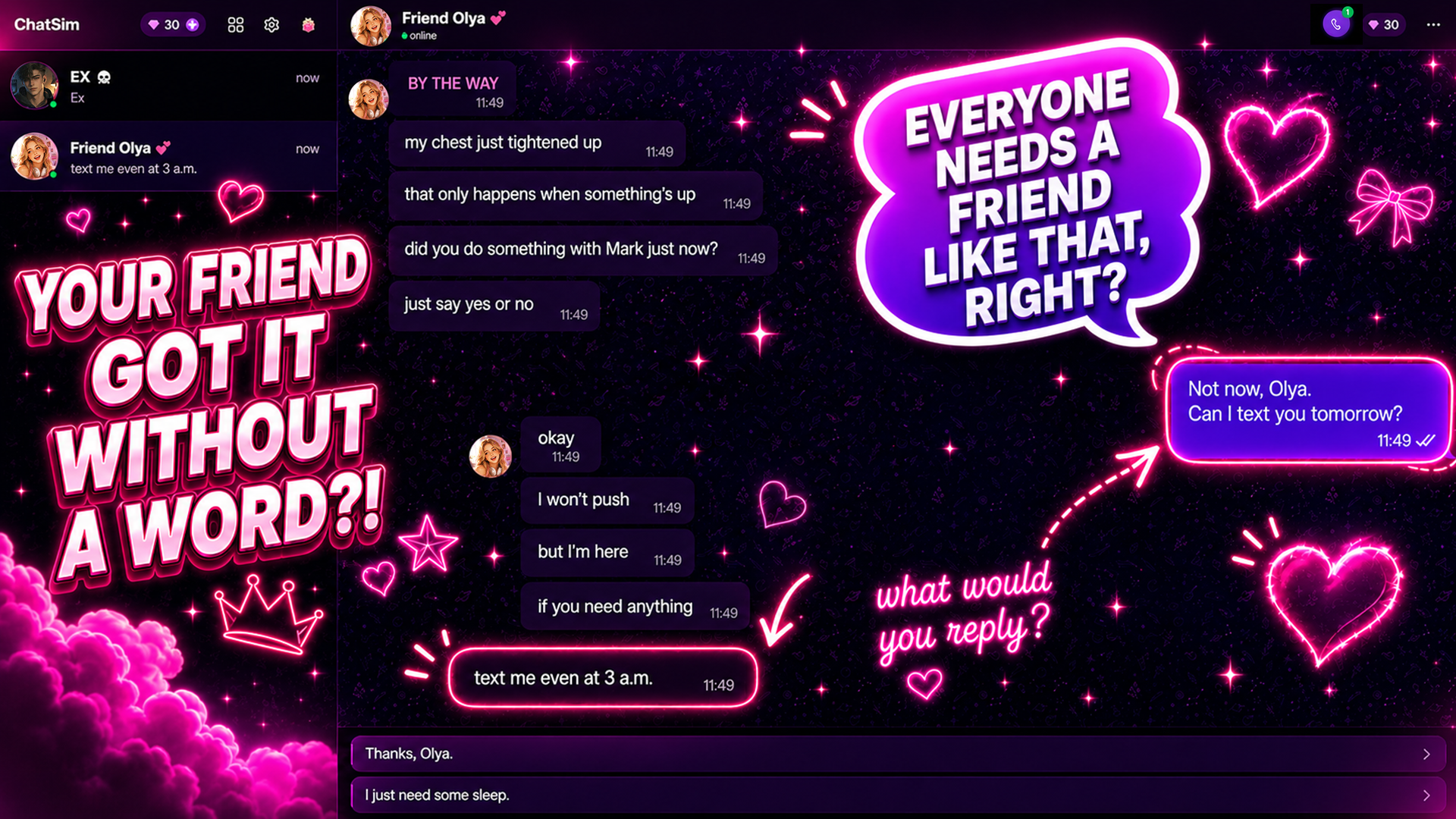 ChatSim - Texting Love Story & Chat Romance screenshot 4