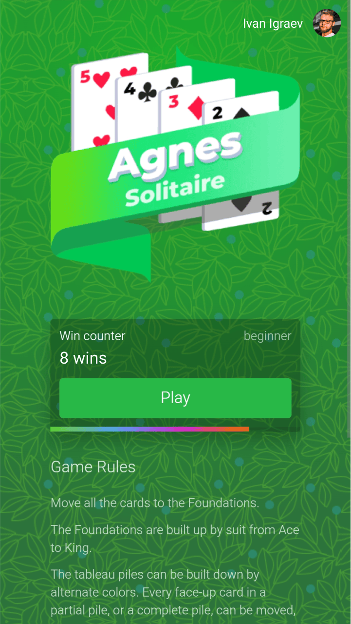 Agnes Solitaire screenshot 6