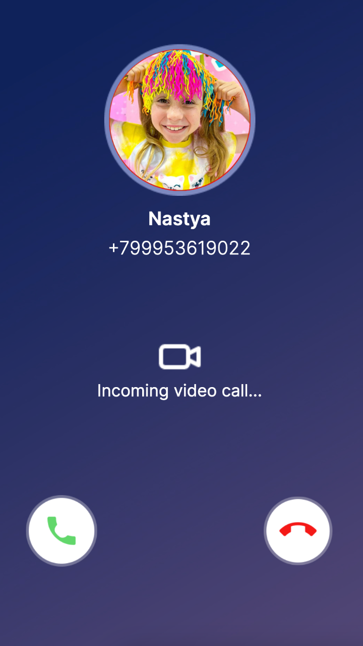 Nastya Calls: Chat-Prank, Like Stream, Video Call screenshot 9