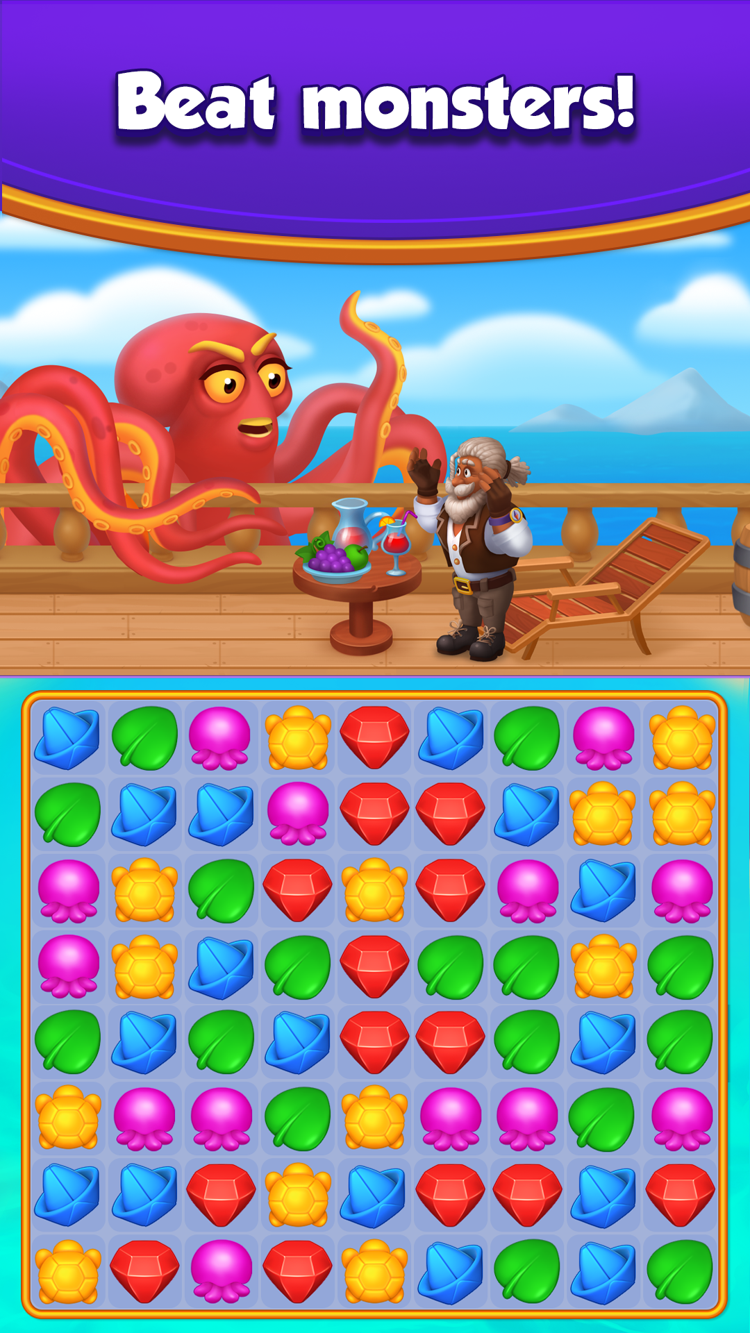 Royal Island: Match-3 Treasures screenshot 9